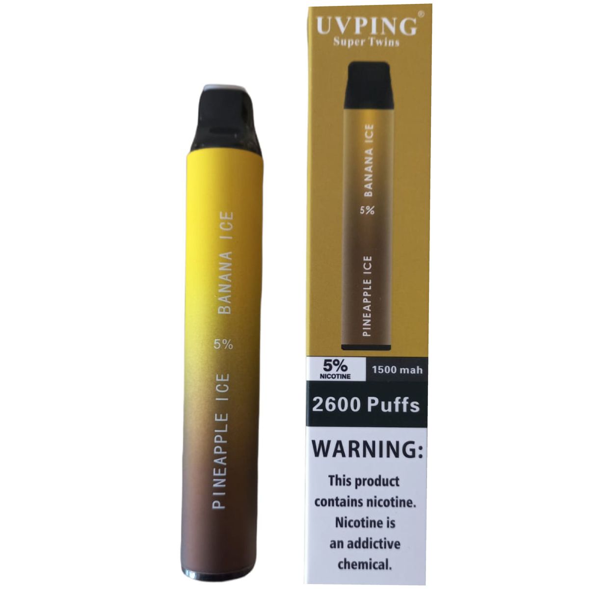 Uvping Disposable Vaping Device Pineapple Ice & Banana Ice5 Nic