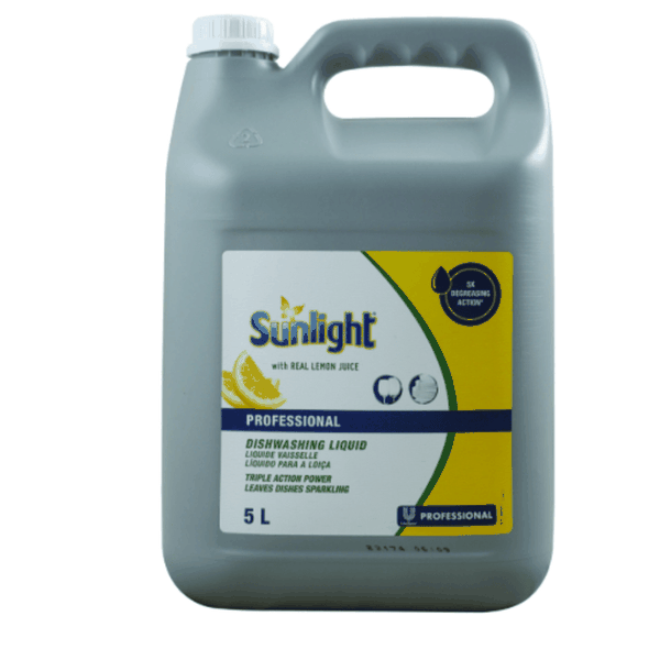 Sunlight Professional Regular Degreasing Dishwashing Liquid Detergent 5L