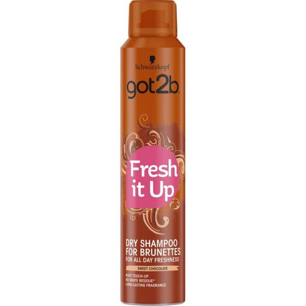 Schwarzkopf Got2b Fresh It Up Dry Shampoo Dark Brown 200ml