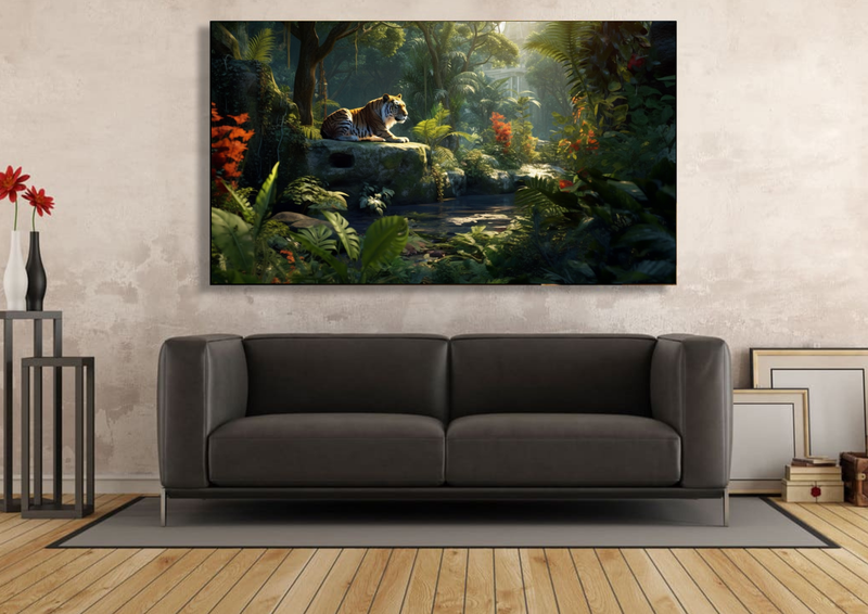 Canvas Wall Art - Jungly Serenity Abstract - IM0252
