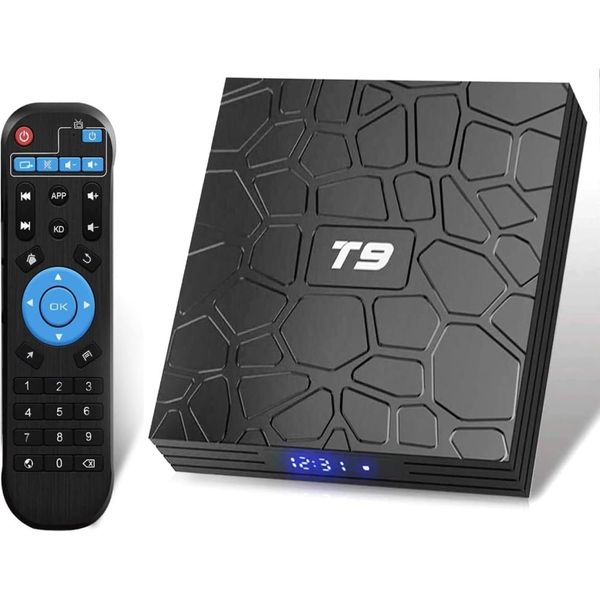 T9 Android TV Box for Export, 4K Smart Network Player, 5G TVBOX, BT4.0