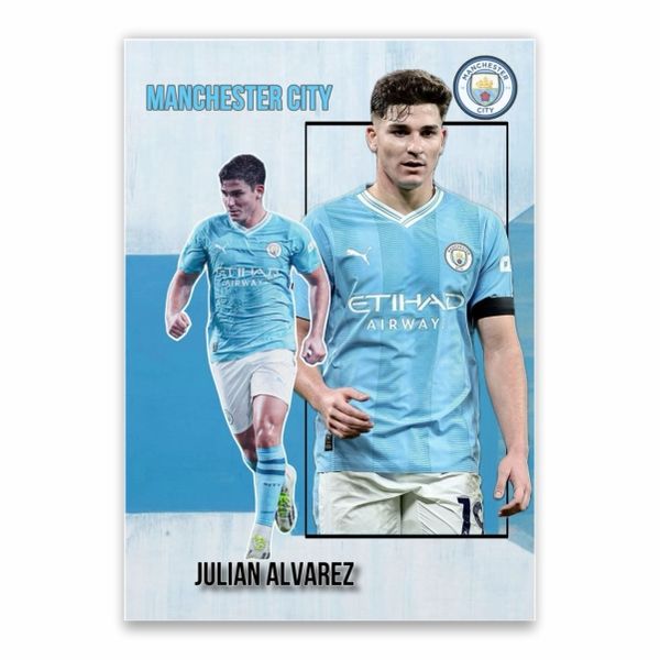 Julian Alvarez Manchester City Poster - A1
