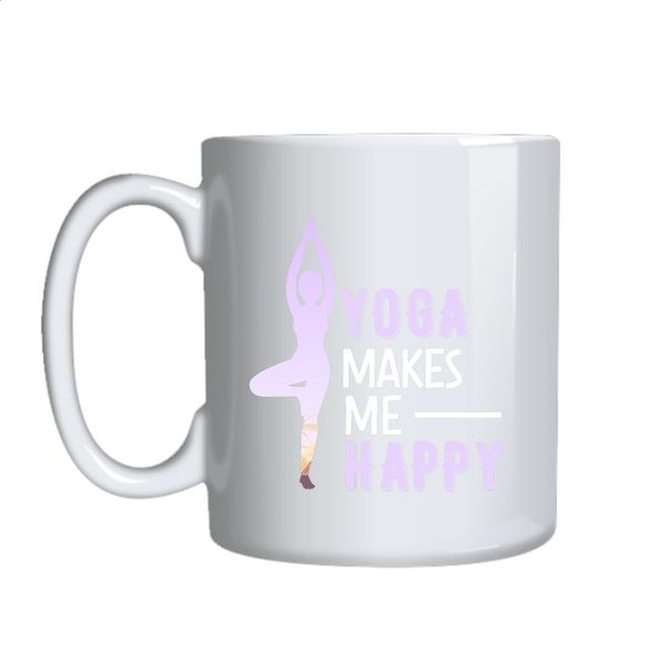 Yoga Makes Me Happy 2 Mug Gift Idea 152
