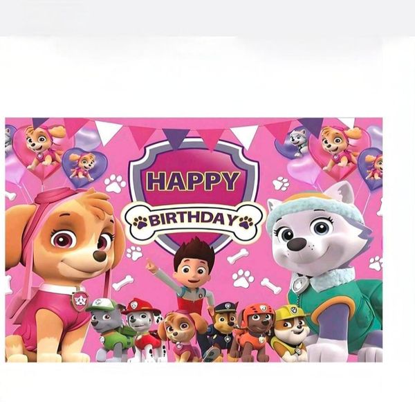 Pink Kids' Party Banner - Fun and Lively Decoration