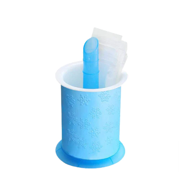 Reusable Popsicle Maker - DIY Ice Cream &amp; Frozen Treats Mold - Blue