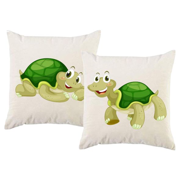 PepperSt – Scatter Cushion Cover Set – Cute Tortoise