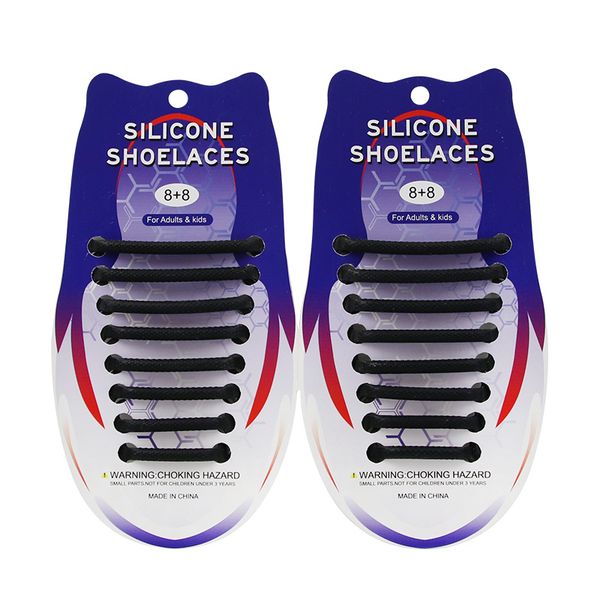 No Tie Silicone Shoelaces for Kids and Adults