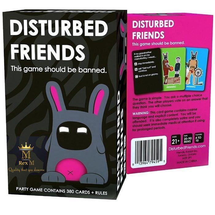 Disturbed Friends Adult Party Game Card Shop Today. Get it Tomorrow