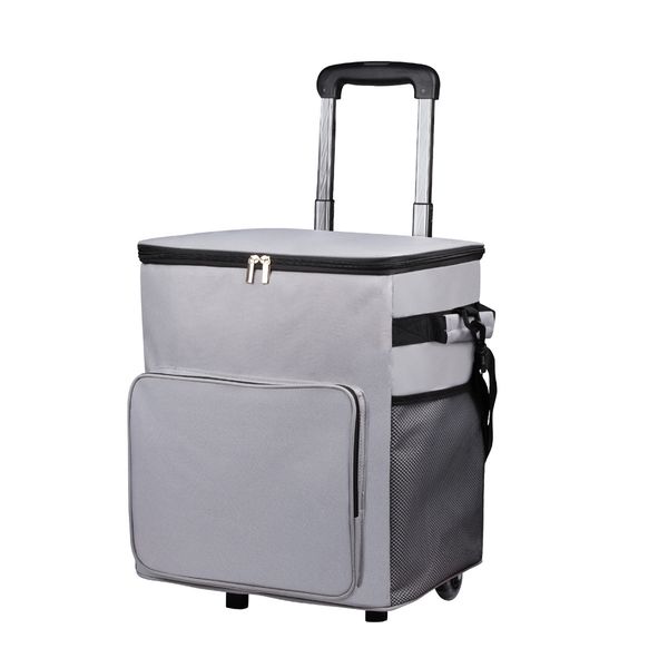 35LCooler Bag Portable With Wheels Waterproof Collapsible forCamping Picnic