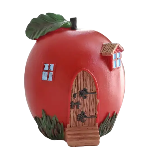 Resin Fairy Tale Apple House (Small Leaves)