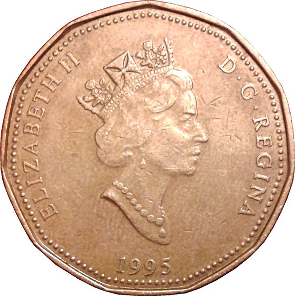 1995 Canada 1 Dollar Elizabeth II Peacekeeping