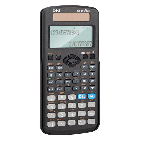 Deli 417 Function Scientific Calculator - Black - D991ES