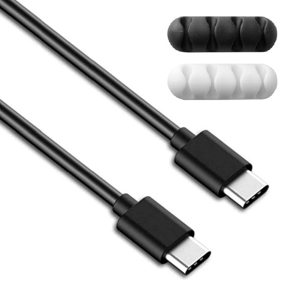 2M USB-C to USB-C Fast Charging Cable with Cable Organizer