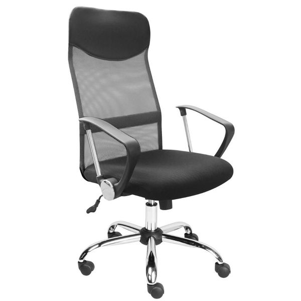 Minhaj - Ergonomic High-Back Office Chair - Grey/Black