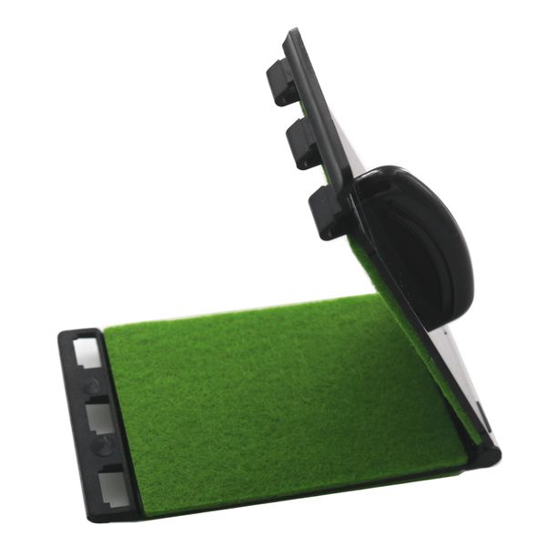 Dark green fretboard string cleaner