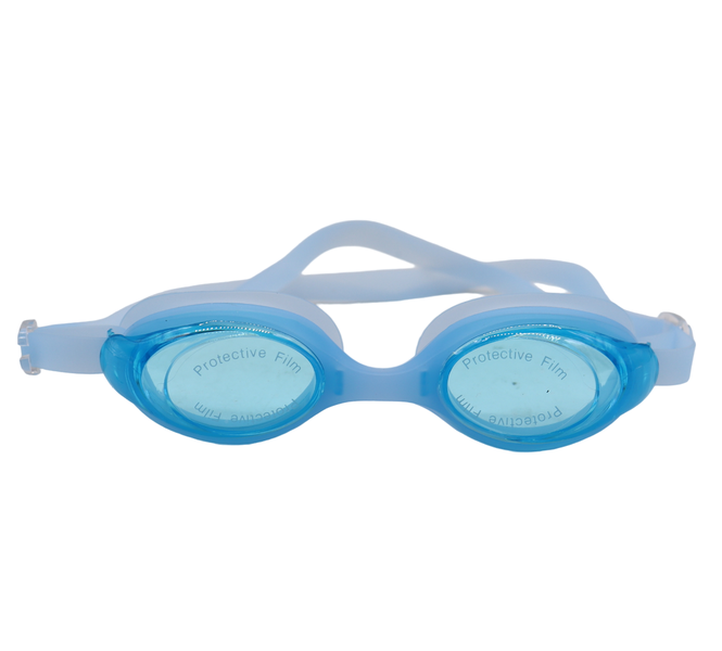 Kids Swimming Goggles/Silicone Goggles With Casing - Blue