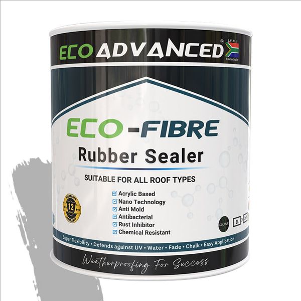 Eco Advanced Ecofibre Rubber Sealer 1L Light Grey
