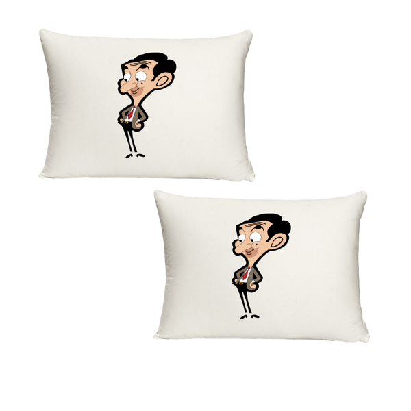 Katz Designs - Twin Standard Pillow Cases Mr Bean