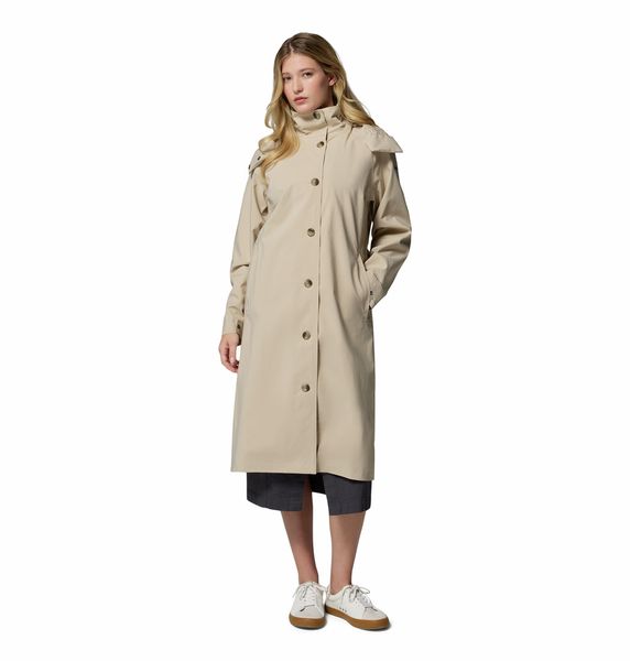 Columbia Women's Amazetrench Rain Jacket Ancient Fossil
