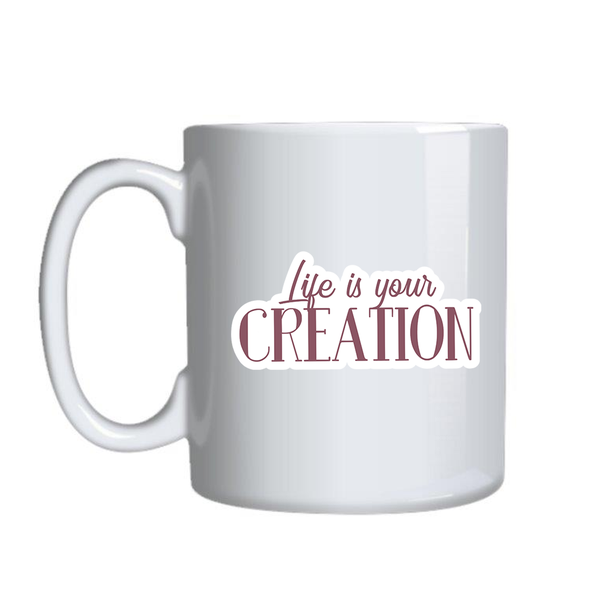 Creation Motivational Mugs for Women Graphic Birthday Present for Her