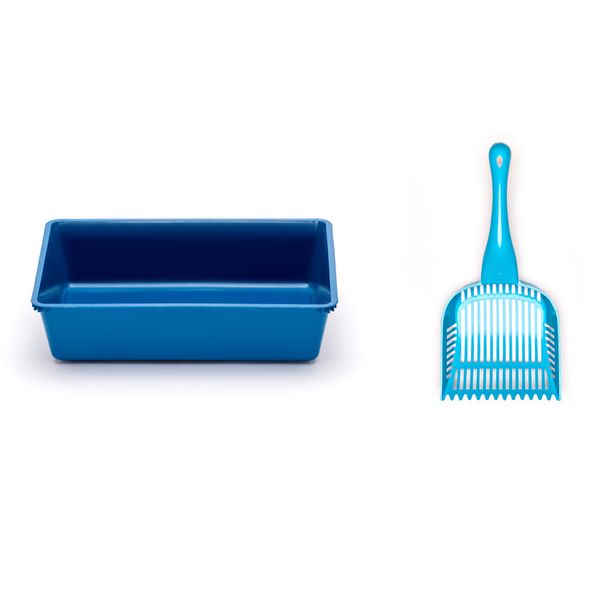 Cat Litter Box and Scoop Set