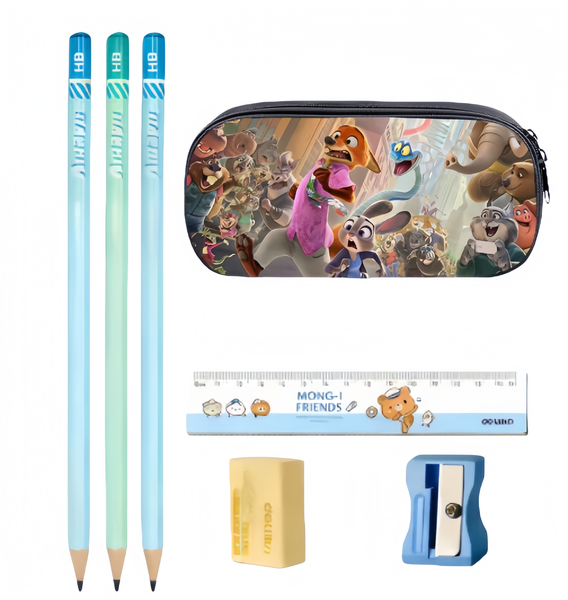 Zootopia Judy &amp; Nick Pencil Case - Durable School Stationery Bag for Kids
