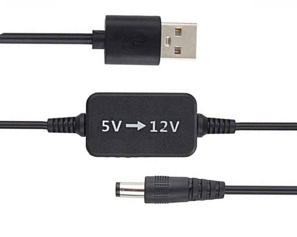 USB to DC Power Cable 5V To 12V Boost Converter 8 Adapters USB to
