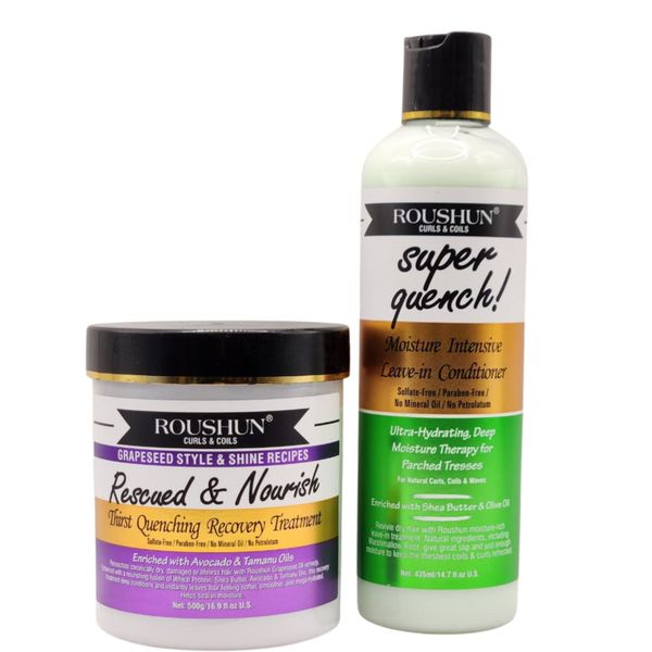 Roushun Rescued &amp; Nourish Treatment and Super Quench Leave-in Conditioner