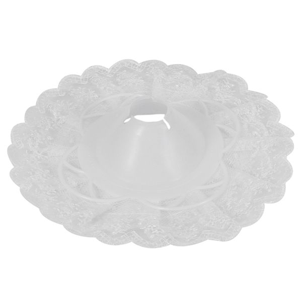 6Pcs Lace Bouquet Collar, DIY Holder Wedding Bridal White