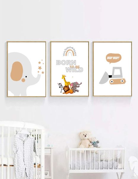 3pcs Graphic Unframed Wall Art - A4