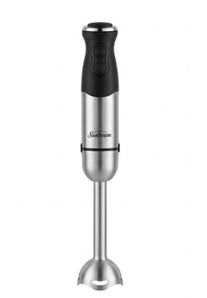 Sunbeam Silver-Black Metal Portable Stick Blender