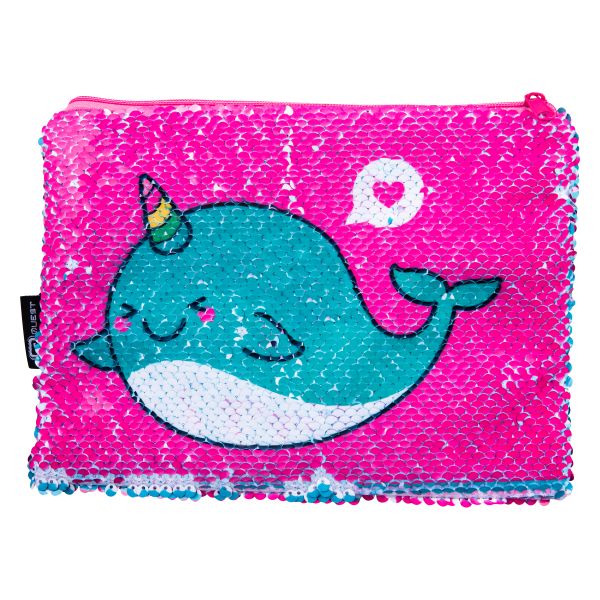 Quest Sequin Pencil Case - Narwhale