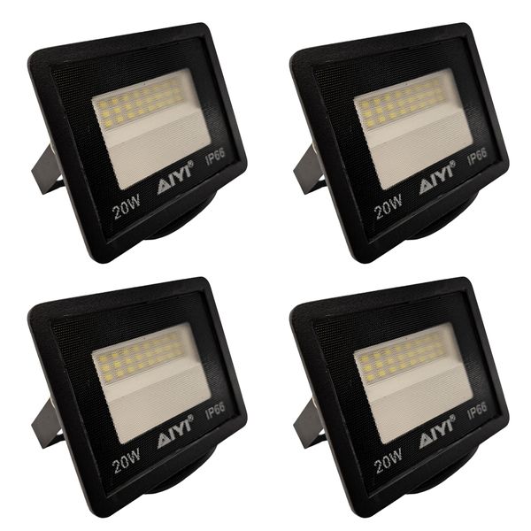 4-Pack Aiyi 20W Mini LED Flood Light AY399-006