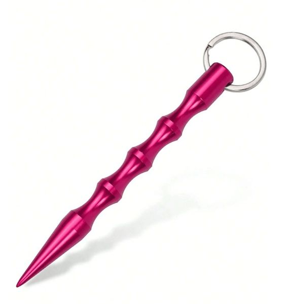 Self-Defense Tactical Safety Keyring - Rose Red