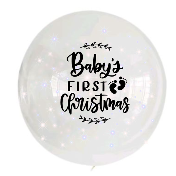 BG - Bobo Balloon - 24inch - Babys First Christmas