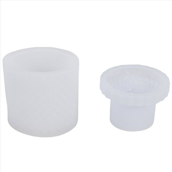 Resin Box Molds with Lids,3D Jar Silicone Mold, Trinket Storage Container B