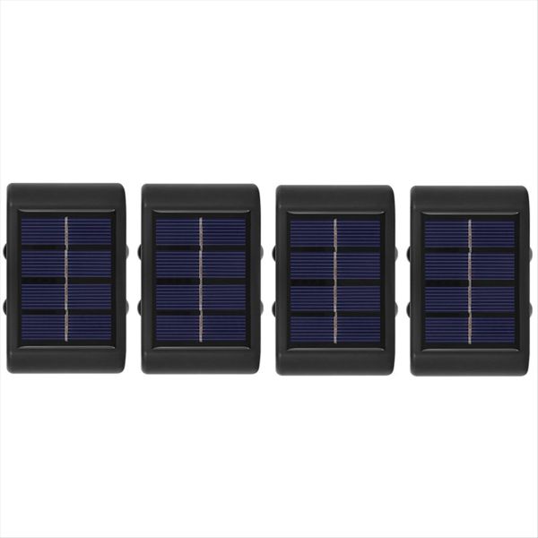 4Pcs Solar Wall Lamp Outdoor Waterproof Solar Powered Light A