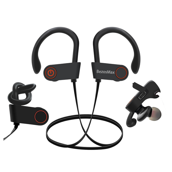 BezosMax Bluetooth Earphones, Wireless Sports Earphones,Sweatproof With Mic