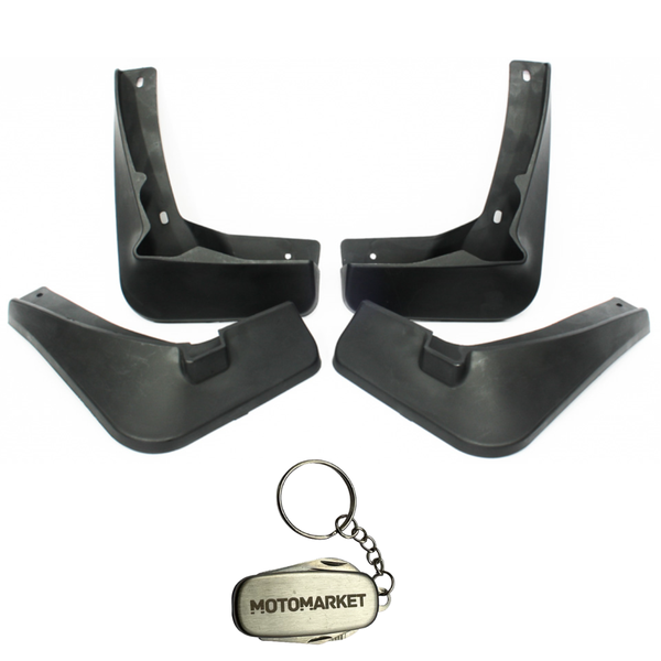 VW Golf 7 GTI OEM STYLE Mudflaps &amp; Motomarket Keyring