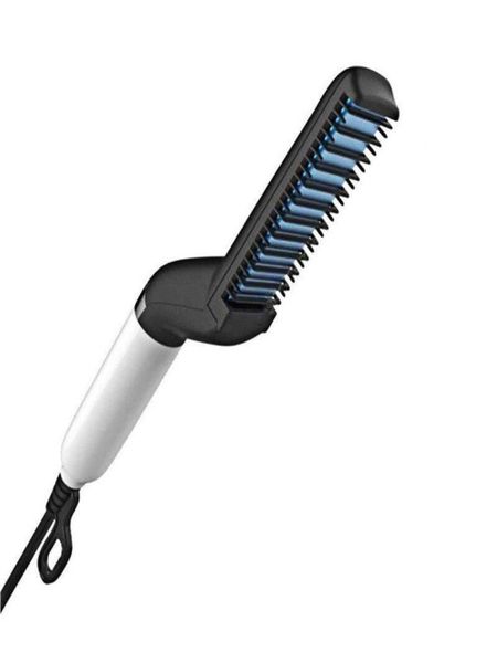 Heated Hair Modelling Comb -Black and Silver