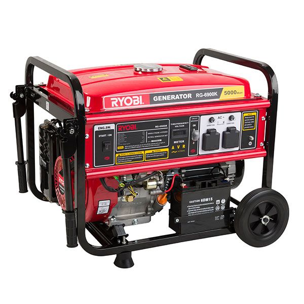 Ryobi - Generator 4 Stroke Battery Key Start 5.5kVa