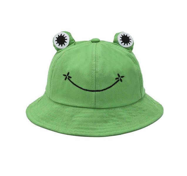 Cute Cartoon Frog Bucket Hat Spring Summer Sun Protection Fashion Soft Cap
