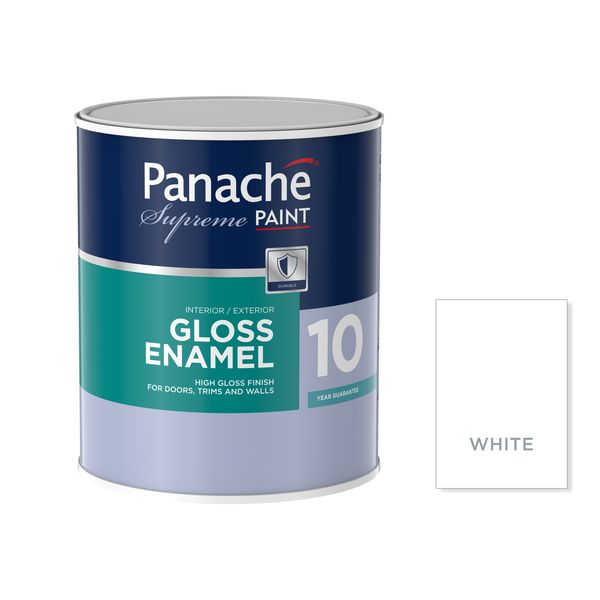 Panache Supreme High Gloss Enamel Interior &amp; Exterior Paint 1L