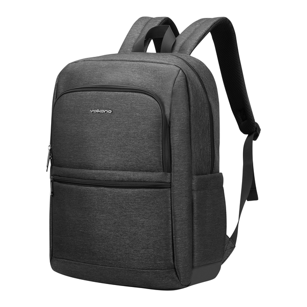 Volkano Pulse Series 15.6" Laptop Backpack - Stylish and Durable, Charcoal