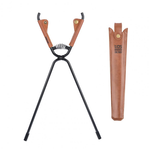 Outdoor Fireplace Tong With Faux Leather Handle