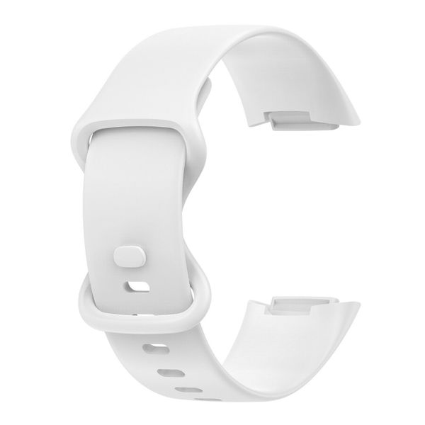 Silicone Strap for Fitbit Charge 5 One Size Fits All-White