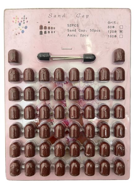 52 Piece Drum Nail Sanding Bands - 120 Grit