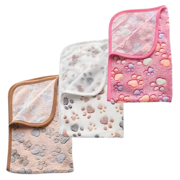 Bestby - 60x40cm Coral Fleece Warm Pet Blanket For Pets (3 Pack)
