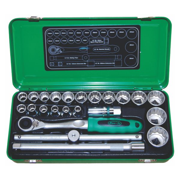 Sockets 1/2 Std 8-32mm 24 Piece