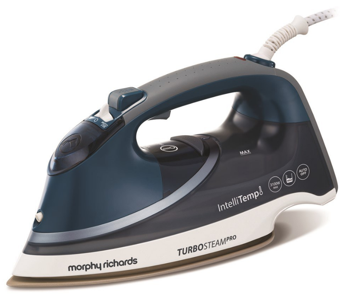 Morphy Richards Iron Steam / Dry / Spray Stainless Steel Blue 400ml 3100W "Turbo Steam Pro